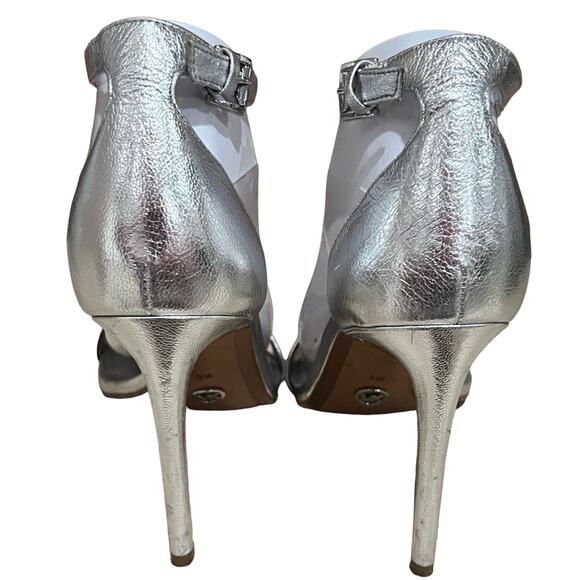 Michael Michael Kors Ankle Strap heels Silver size 9 - Picture 2 of 11